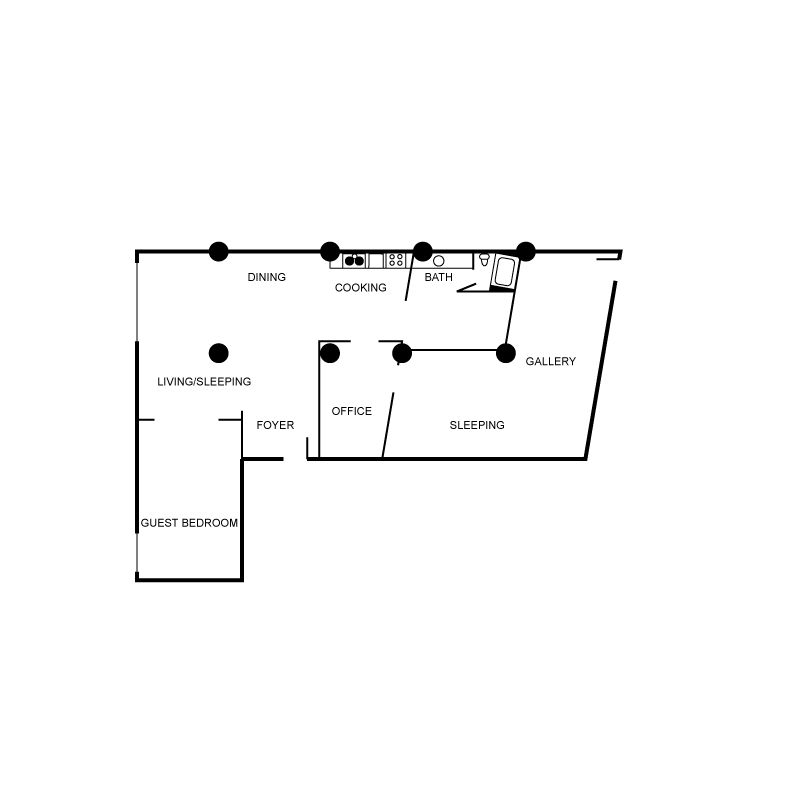 Floor plan layout diagram for B05
